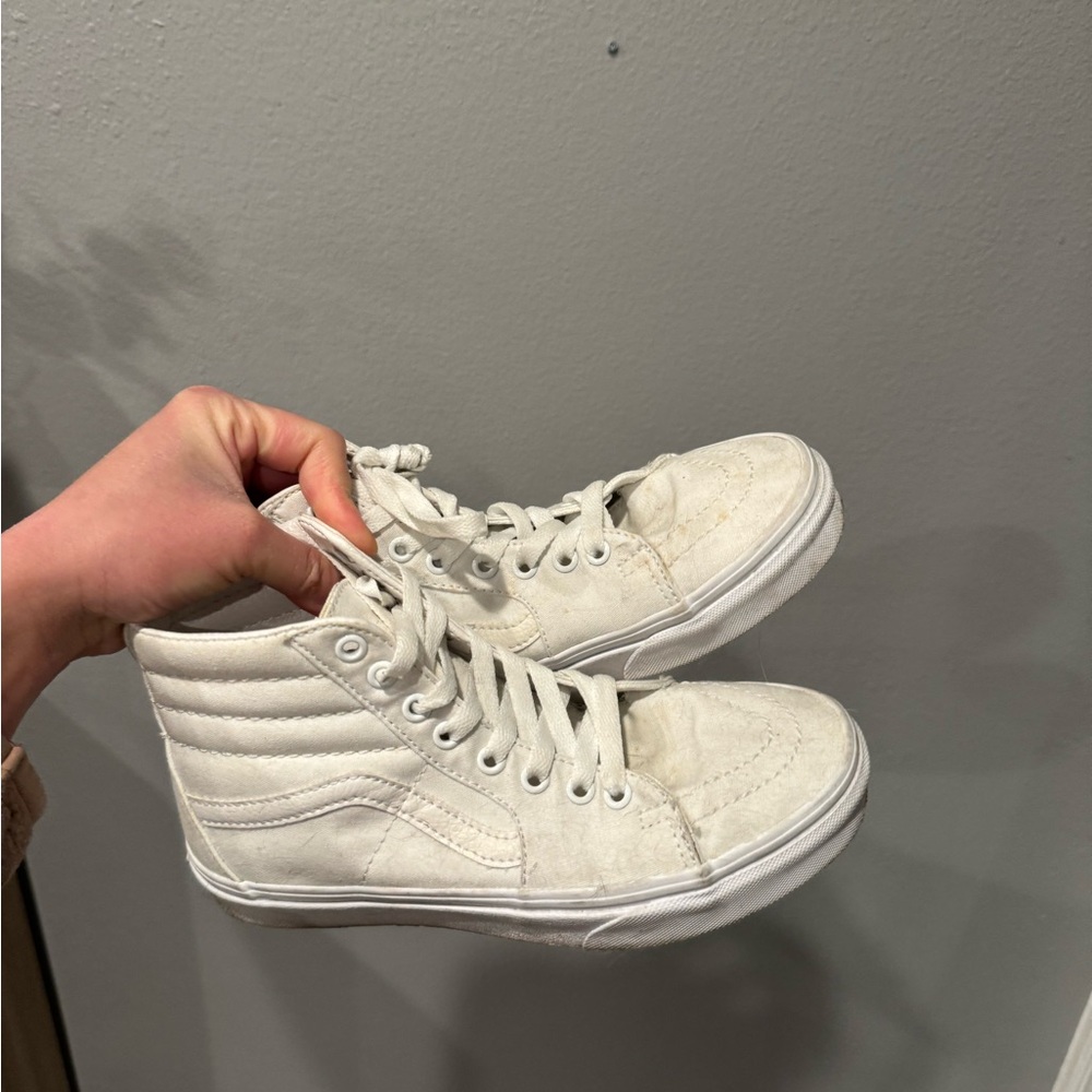 Vans White High-Top Sneakers